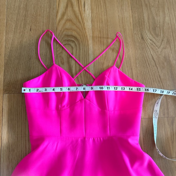 NBD x Naven Twins Summer Breaking Fit & Flare Mini Dress | M | Hot / Rose Pink - Picture 13 of 16